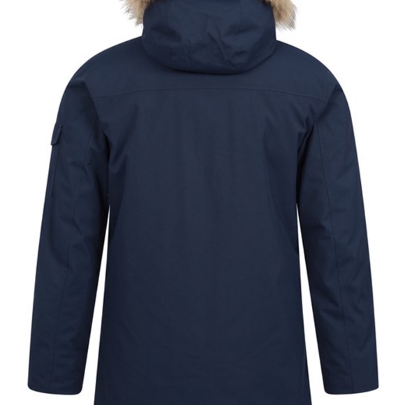 Men’s Waterproof Parka Jacket, size: M, Color: Navy, brand: Mountain Warehouse. - Picture 7 of 7